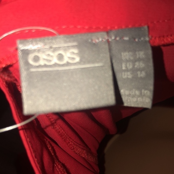 ASOS Red Jumpsuit Size 14 - Picture 8 of 9